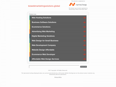 bizwebmarketingsolutions.global snapshot