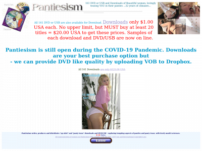 pantiesism.com snapshot