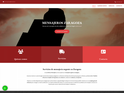 www.mensajerosenzaragoza.es snapshot