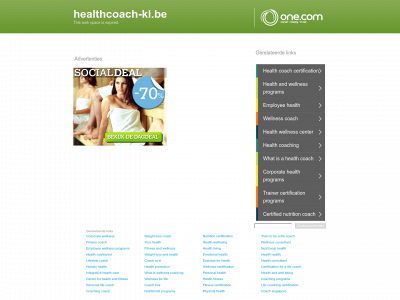 healthcoach-kl.be snapshot