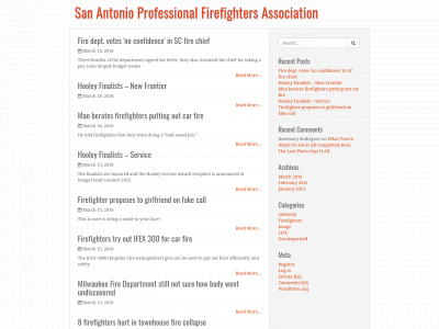 safirefighters.org snapshot