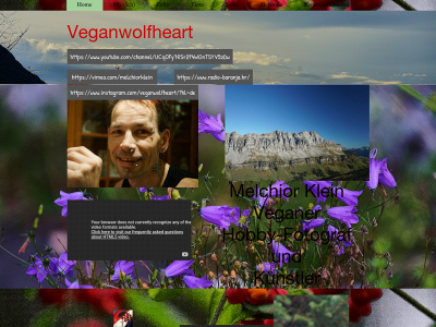 veganwolfheart.com snapshot
