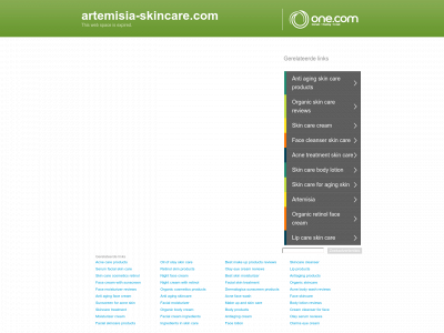 artemisia-skincare.com snapshot