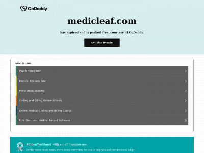 medicleaf.com snapshot