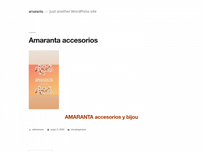 amarantaaccesorios.com snapshot