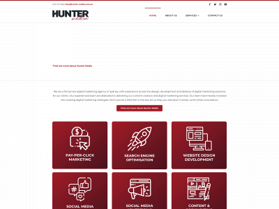 hunter-media.com.au snapshot
