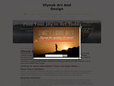 www.olynukartanddesign.com snapshot