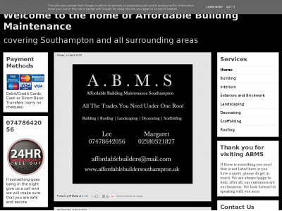 affordablebuildersouthampton.uk snapshot