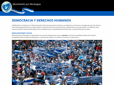 movimientopornicaragua.org snapshot