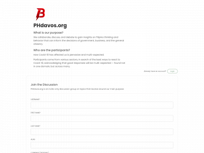 phdavos.org snapshot