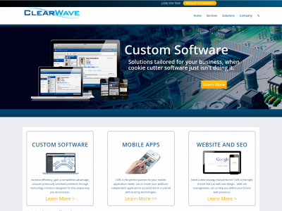 clearwavesoftware.com snapshot