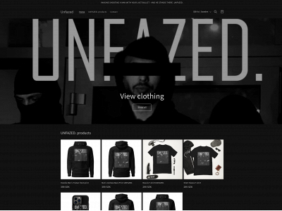 unfazed-clothes.com snapshot