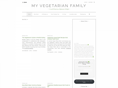 myvegetarianfamily.com snapshot