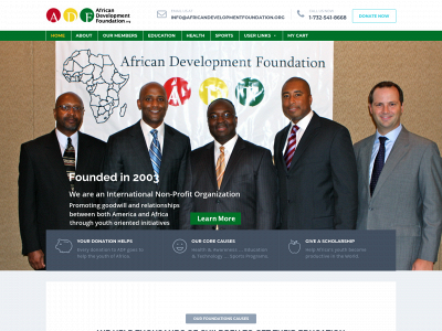 africandevelopmentfoundation.org snapshot