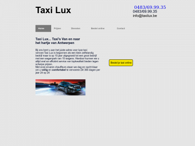 taxilux.be snapshot