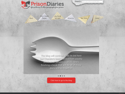 prison-diaries.com snapshot