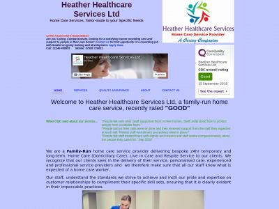 heatherhealthcare.co.uk snapshot