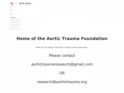 aortictrauma.org snapshot