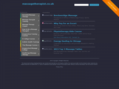 massagetherapist.co.uk snapshot