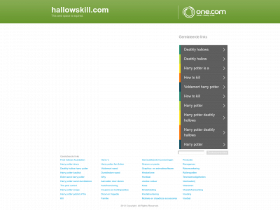 hallowskill.com snapshot