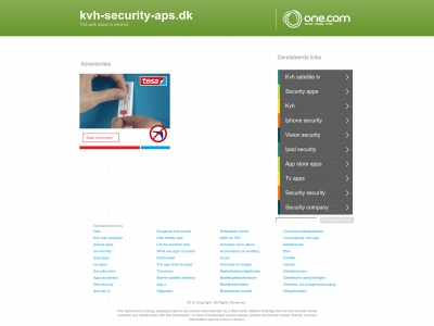 kvh-security-aps.dk snapshot