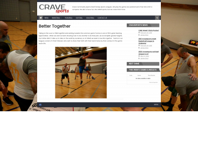 cravesports.org snapshot