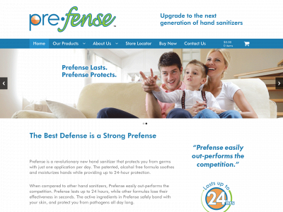 prefense.com snapshot