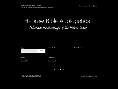 hebrewbibleapologetics.com snapshot