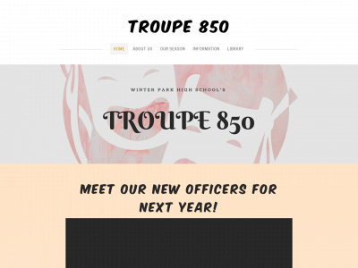 troupe850.weebly.com snapshot