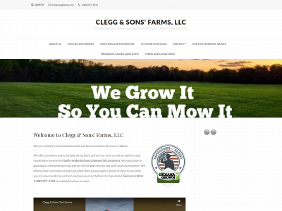 cleggfarms.com snapshot