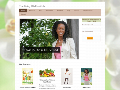 thelivingwellinstitute.org snapshot