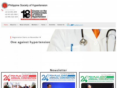 philippinesocietyofhypertension.org.ph snapshot