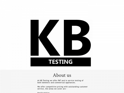 kbtesting.co.uk snapshot