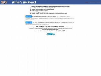 writersworkbench.com snapshot