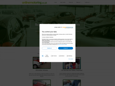 onlinemotoring.co.uk snapshot