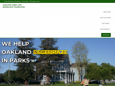 oaklandparks.org snapshot