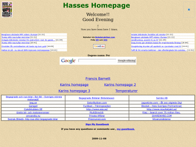 hasseb.se snapshot