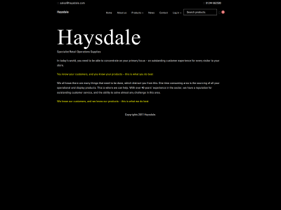 haysdale.com snapshot