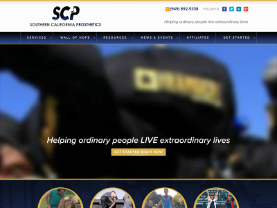 scprosthetics.com snapshot