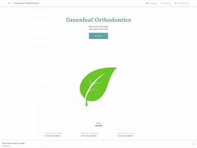 greenleaforthodontics.com snapshot