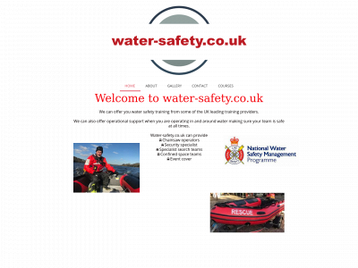 water-safety.co.uk snapshot