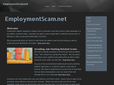 employmentscam.net snapshot
