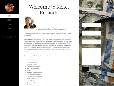 reliefrefunds.com snapshot