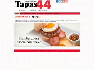 www.tapas44.es snapshot