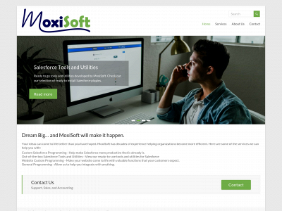 moxisoft.com snapshot