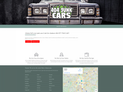 404junkcars.com snapshot