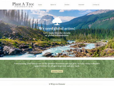 plantatreefoundation.org snapshot