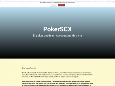pokerscx.com snapshot