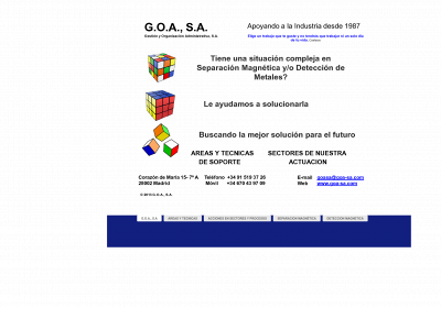 goa-sa.com snapshot