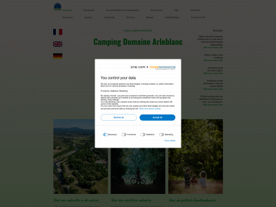 camping-arleblanc.com snapshot